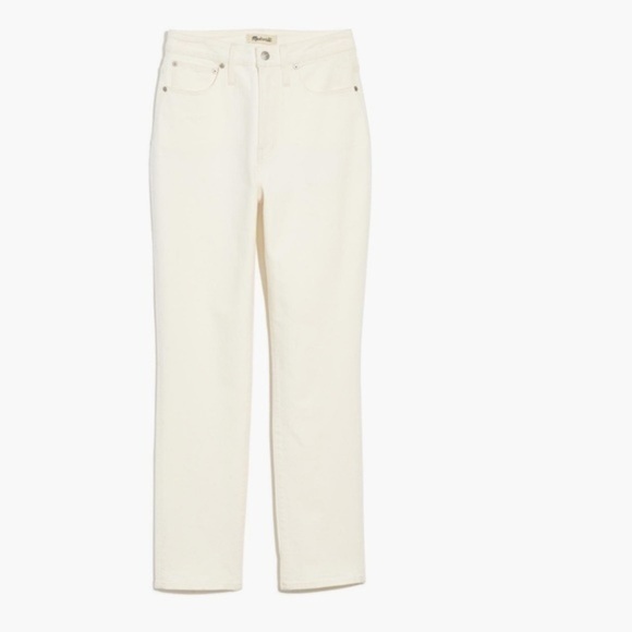 New Madewell Tall Curvy Perfect Vintage Jean Tile White 26T - Picture 5 of 11